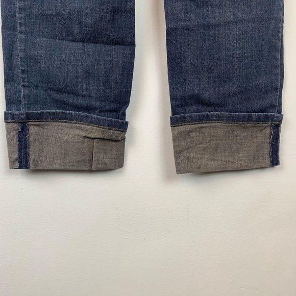 MICHAEL‎ KORS Cuffed Jeans w/ Gold Accent Buckle Sz 14 - Picture 7 of 12